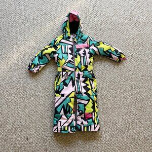 Obermeyer Ski Suit Kids Sz 4 Quinn One-Piece Insulated Front Zip Waterproof 10K